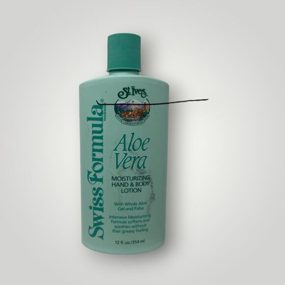 Vtg St Ives Swiss Formula Aloe Vera Moisturizing Hand & Body Lotion 12 Oz Disc - Picture 5 of 5